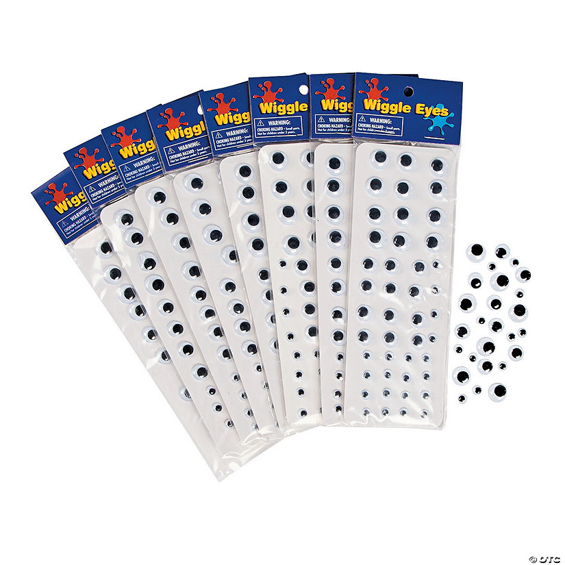 SelfAdhesive Googly Eyes 528 Pc. Oriental Trading