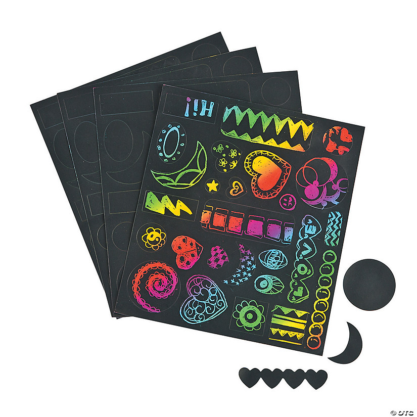 SelfAdhesive Magic Color Scratch Stickers Discontinued