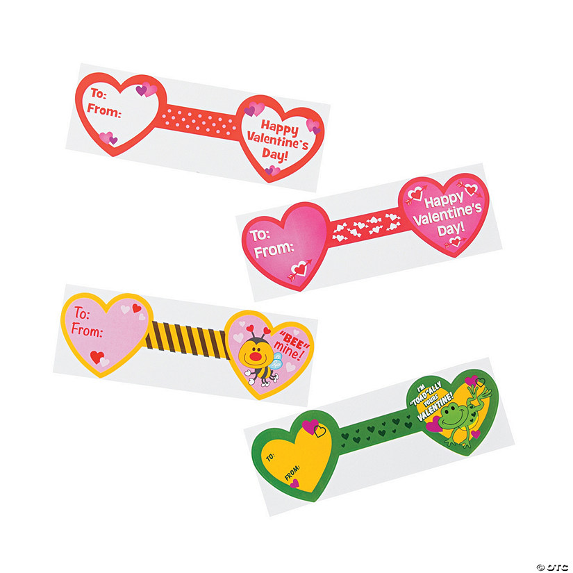Self-Adhesive Valentine's Day Favor Tags - 24 Pc. Image