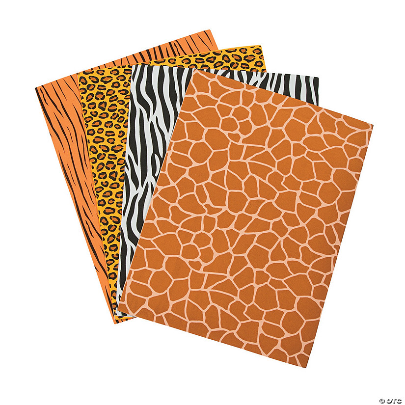 SelfAdhesive Wild Animal Print Foam Sheets Discontinued