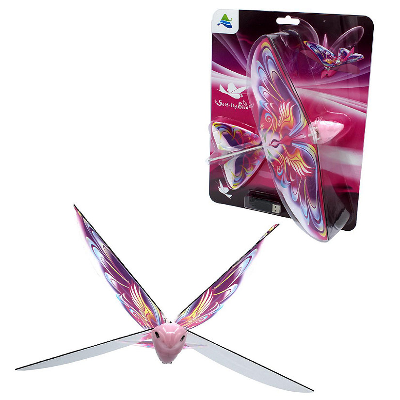 Self Flying eBird Pink Butterfly Image
