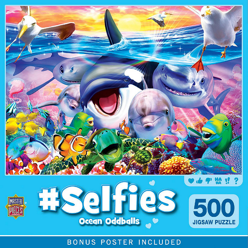 Selfies - Ocean Oddballs 500 Piece Jigsaw Puzzle Image