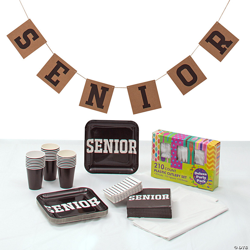 Senior Graduation Party Tableware KIt for 24 Guests Oriental Trading