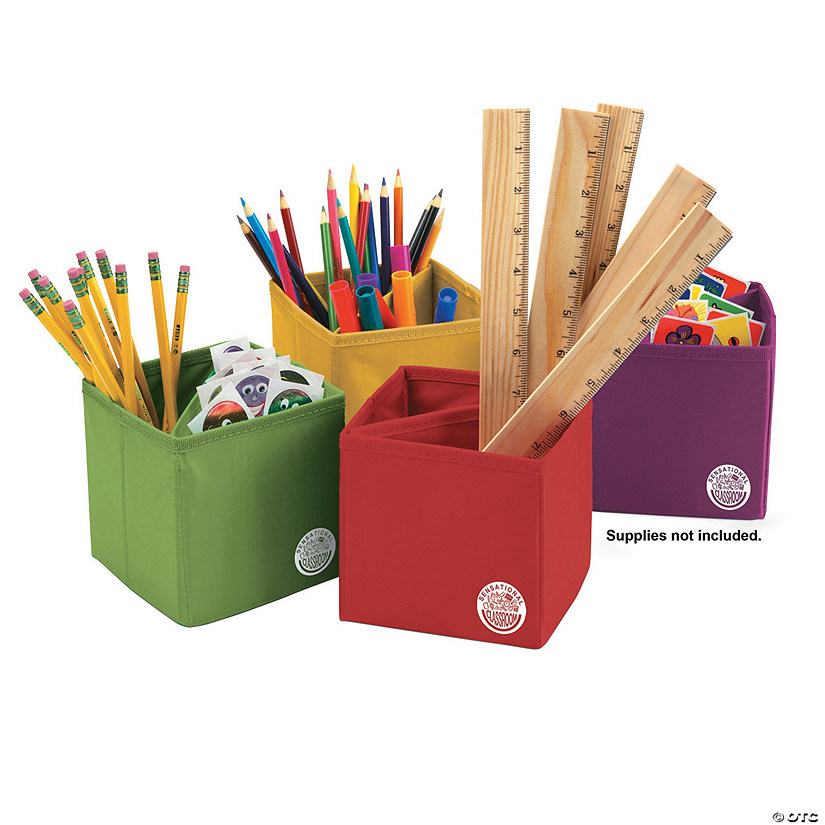 Sensational Classroom&#8482; Essential Collapsible Storage Boxes, Set of 4 Image