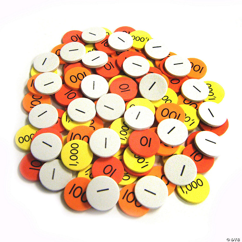 Sensational Math Class Set Place Value Discs, 1500 Discs | Oriental Trading