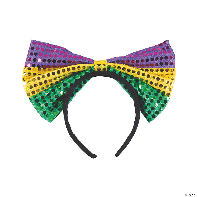 sequin bow headband