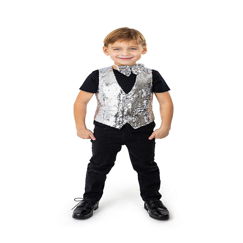 Sequin Vest with Bowtie - Kids M Image
