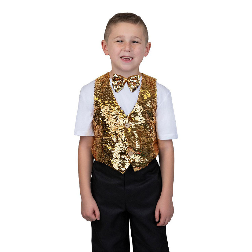 Sequin Vest with Bowtie - Kids Image