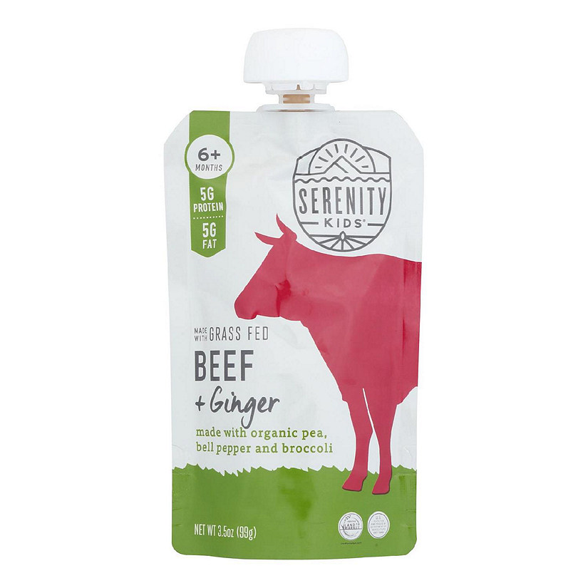 Serenity Kids - Pouch Beef Ginger - Case of 6-3.5 OZ Image