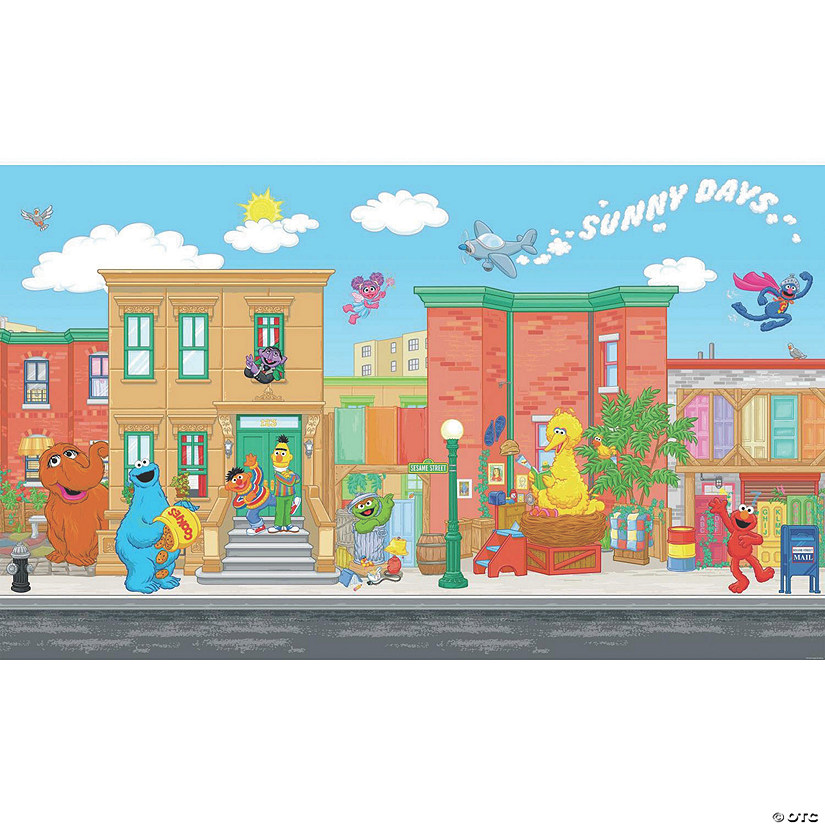 Sesame Street Prepasted Wallpaper Mural Image