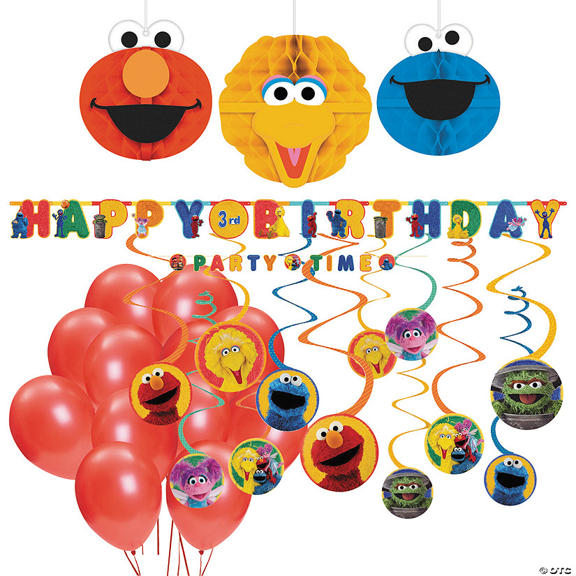 Sesame Street<sup>&#174;</sup> Birthday Decorating Kit - 41 Pc. Image