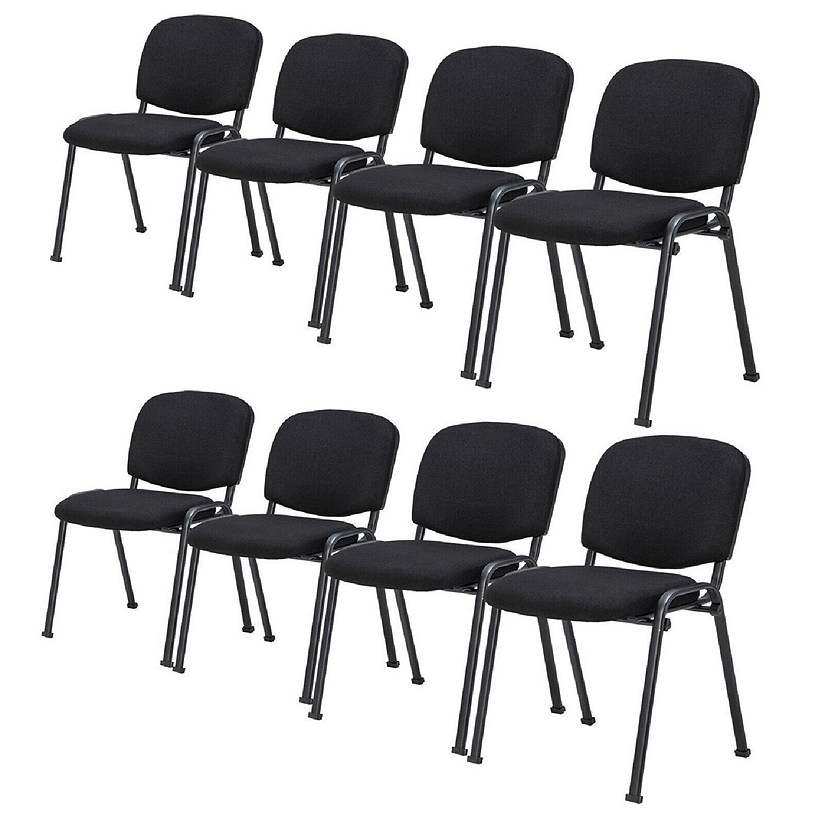 Set of 8 Office Guest Chair Stackable Reception Chair Waiting