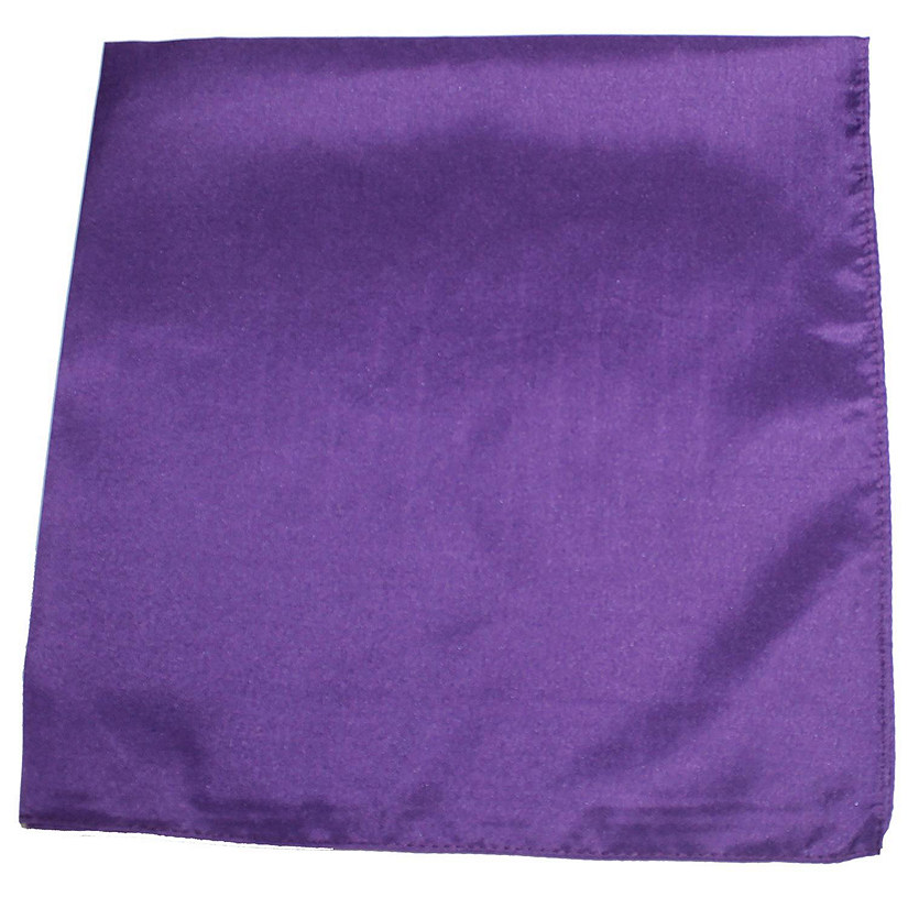 Set of 9 Solid 100% Polyester Unisex Bandanas Image