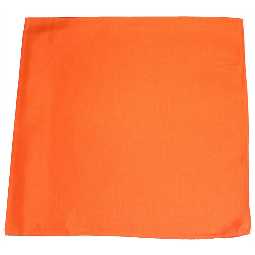 Set of 9 Solid 100% Polyester Unisex Bandanas Image