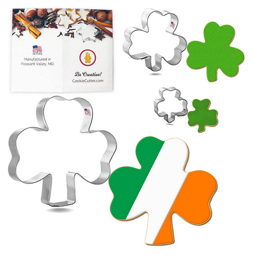 Shamrock Cookie Cutter 3 Pc Set HS0469 Image