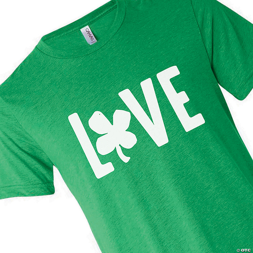 Shamrock Love Adult&#8217;s T-Shirt Image