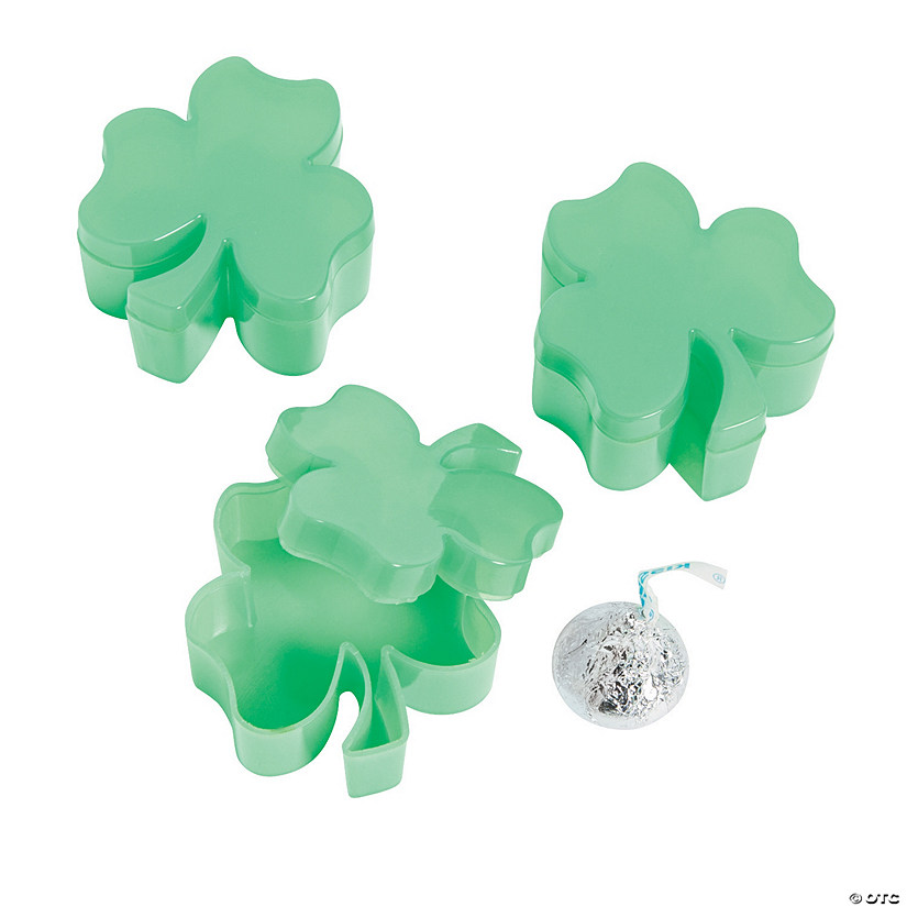 Shamrock-Shaped Favor Containers Image