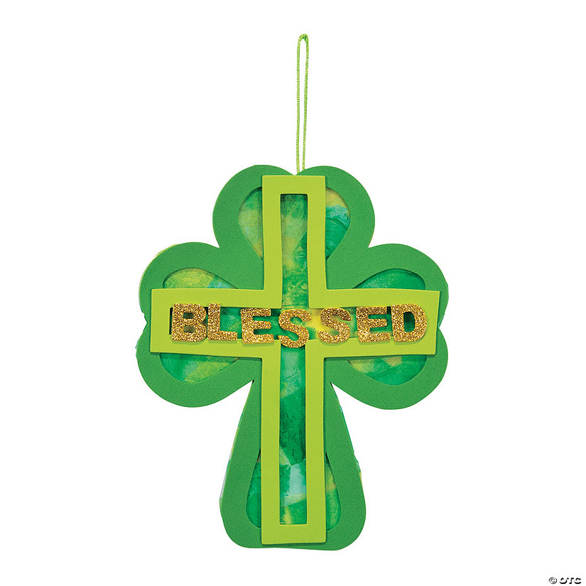 Shamrock Tissue Paper Cross Craft Kit Discontinued