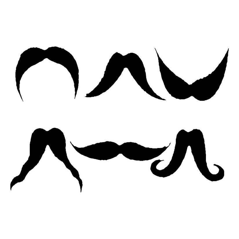 Shape It 6 Ways Black Moustache Costume Accessory Image