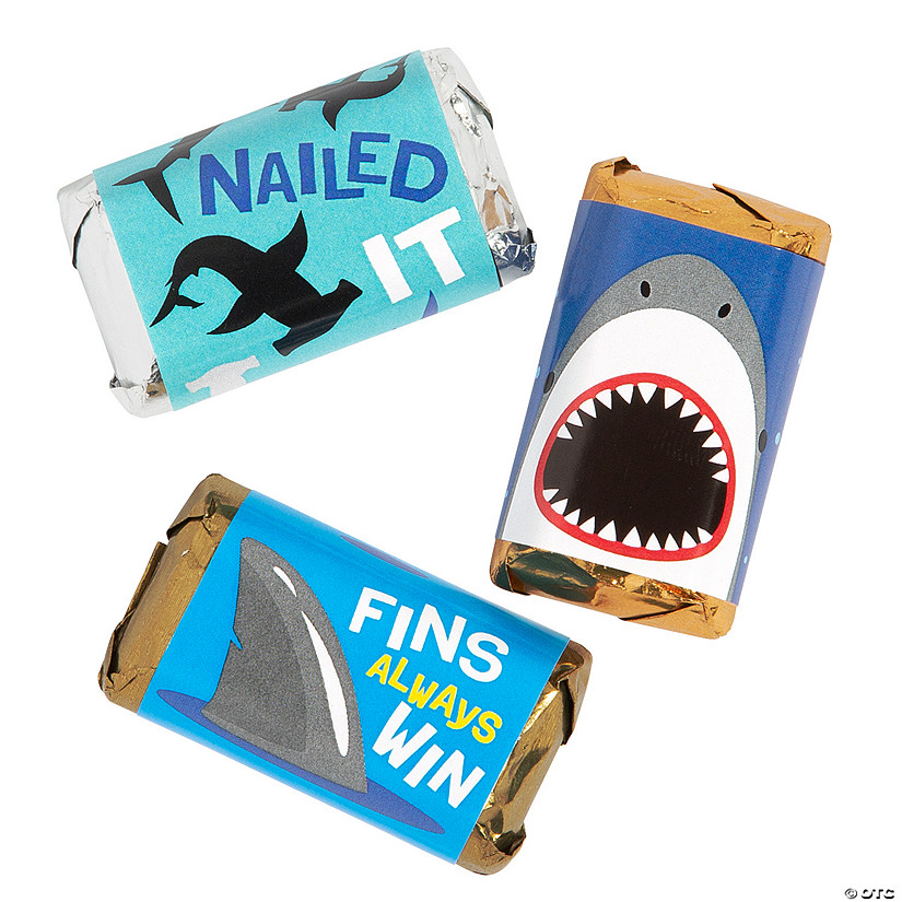 Shark Bait Mini Candy Bar Labels - 30 Pc. Image