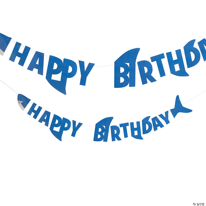 Shark Birthday Party Garland Image