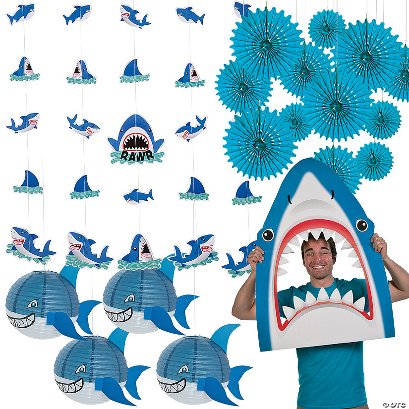 Shark Bite Party Decorating Kit - 23 Pc. Image