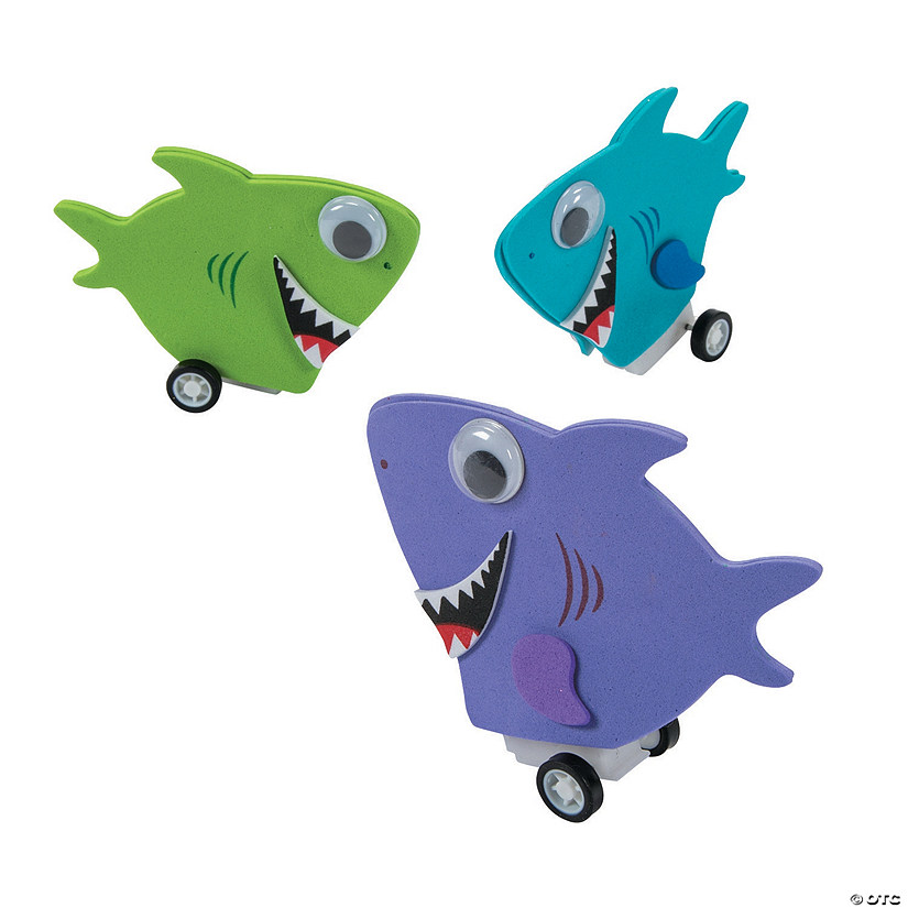 Shark Pull-Back Toy Craft Kit - Makes 12 Image