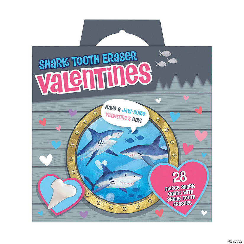 Shark Tooth Eraser Valentines Image