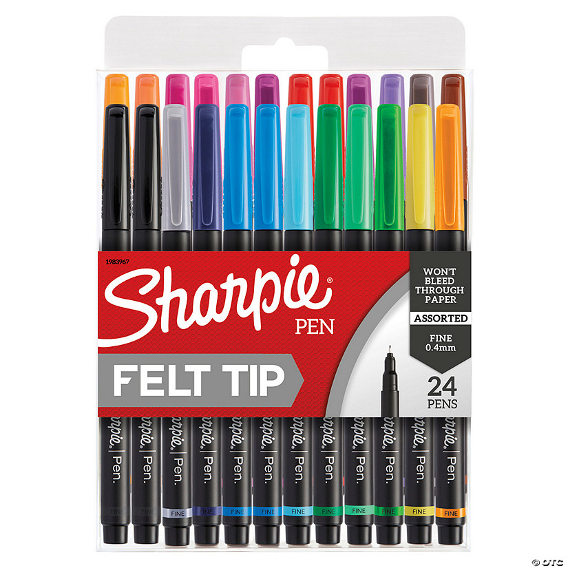 Sharpie Art Pens, Fine Point, Assorted Colors, 24 Count Image