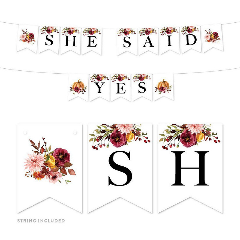She Said Yes Banner 4X5.5IN Image