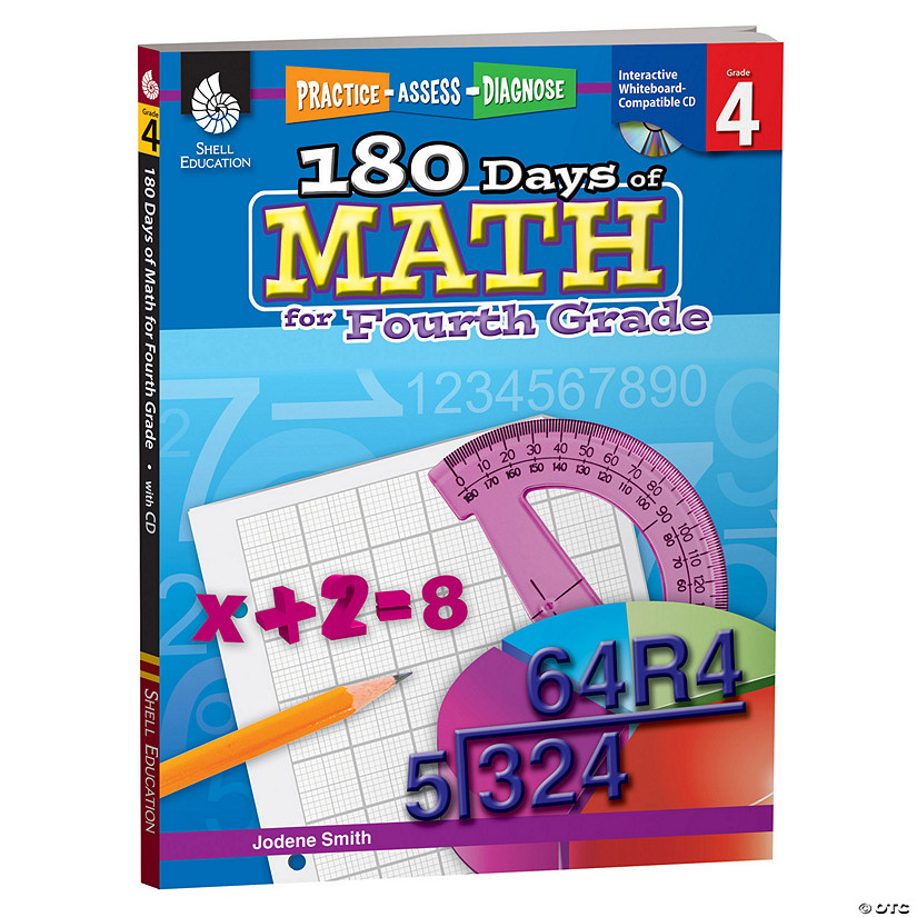 Shell Education 180 Days of Math for Fourth Grade Image
