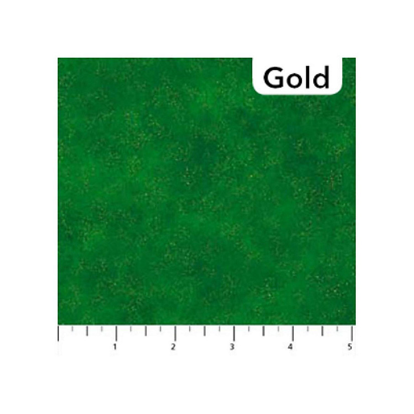 Shimmer Radiance~Evergreen 9050M-77 Cotton Fabric By Northcott Image