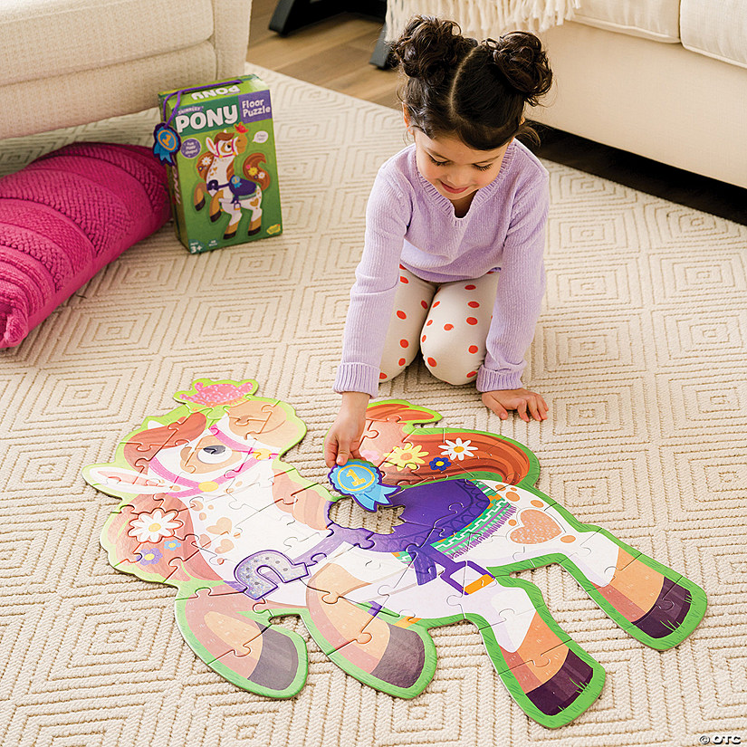 Shimmery Pony Floor Puzzle Image