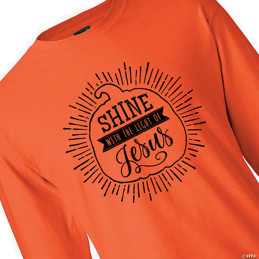 Shine with the Light of Jesus Adult&#39;s T-Shirt Image