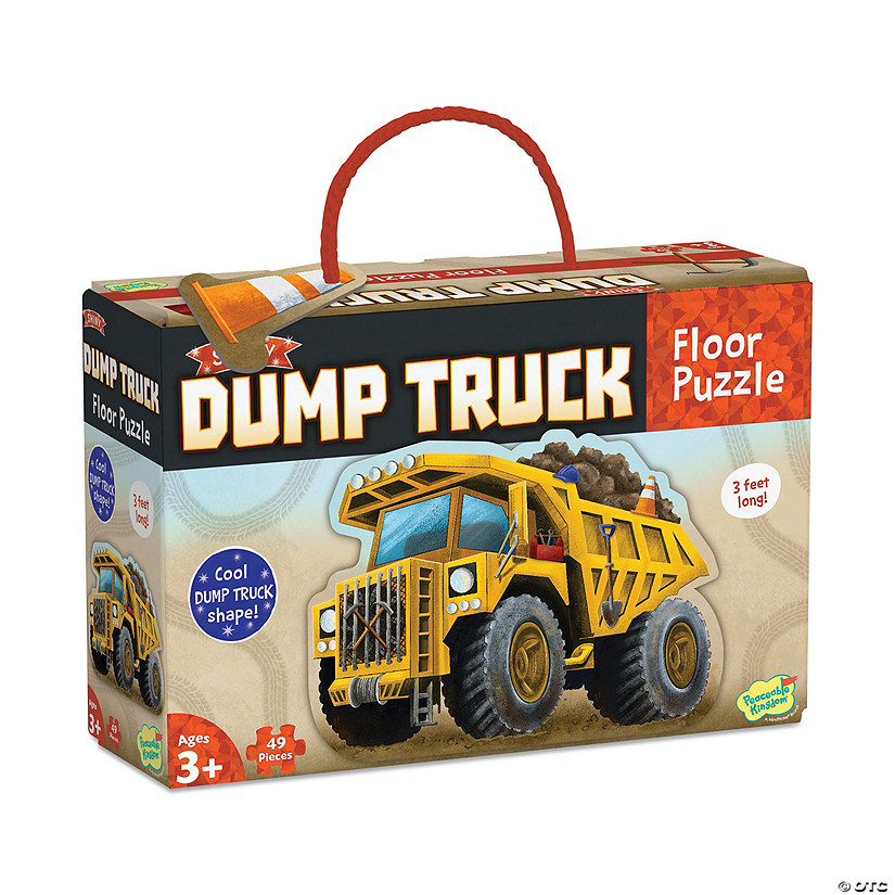 Shiny Dump Truck Floor Puzzle Image