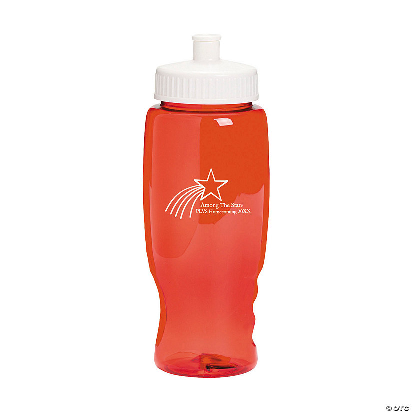 Shooting Star Personalized Plastic Water Bottles - 50 Ct. Image
