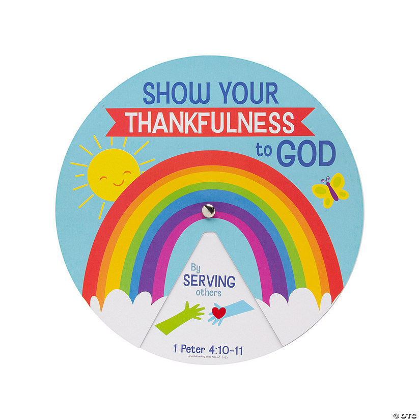 Show Thankfulness Learning Wheels - 12 Pc. Image