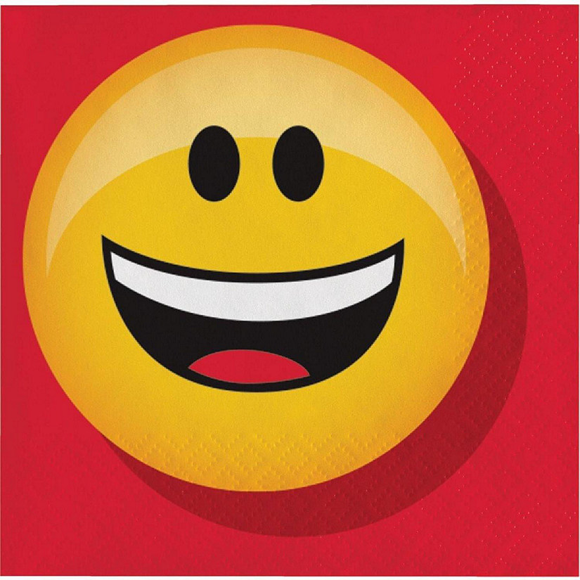Show Your Emojions 5" Paper Beverage Napkins: 16 Count Image