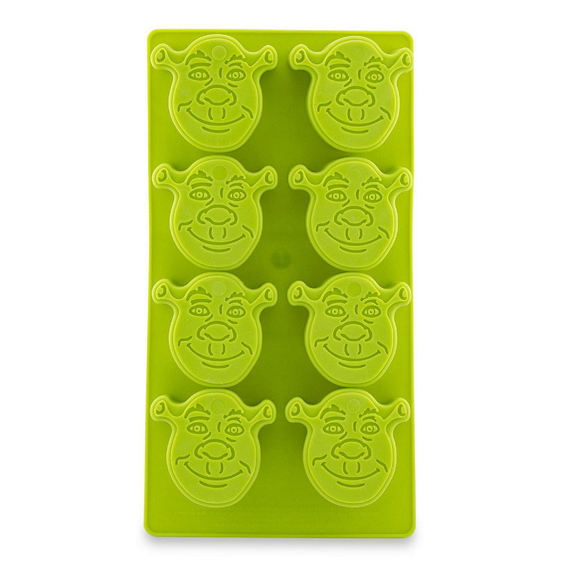Shrek Reusable Silicone Ice Cube Tray Makes 8 Cubes Green