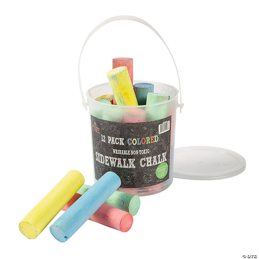 Sidewalk Chalk Bucket