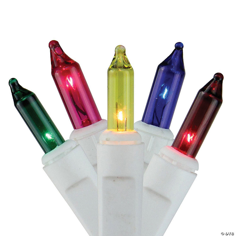 Sienna 300 Shimmering Multi-Color Mini Christmas Light Set, 8.5ft White Wire Image