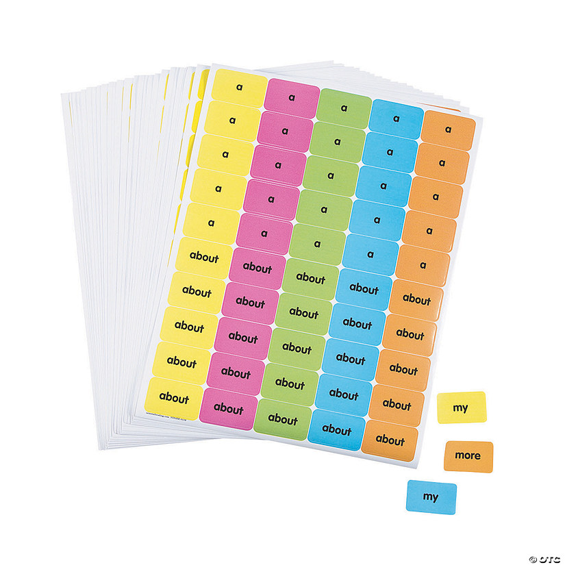 Sight Word Stickers &#8211; 201-300 Image