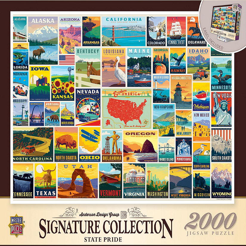 Signature Collection - State Pride 2000 Piece Jigsaw Puzzle Image