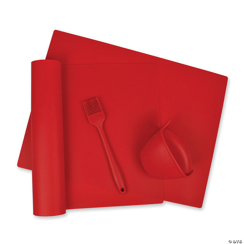Silicone Baking Red (Set Of 4) Image