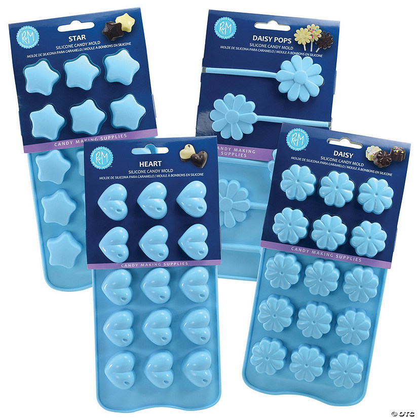 Silicone Candy Making Mold 4 Piece Set Assorted Oriental Trading