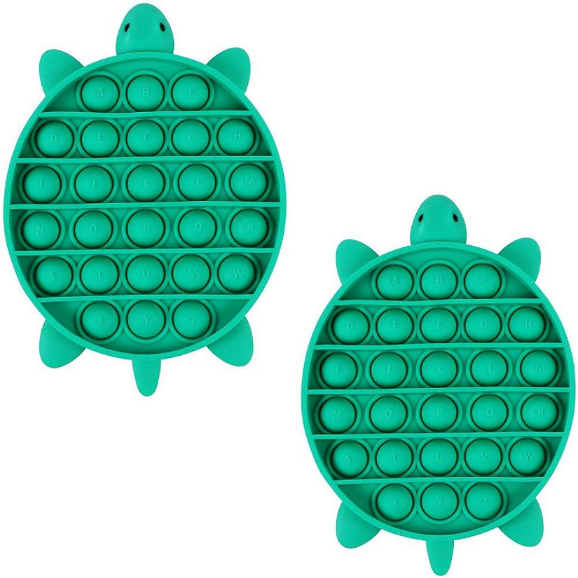 Silicone Fidget Toy: 2 pack Turtle Image