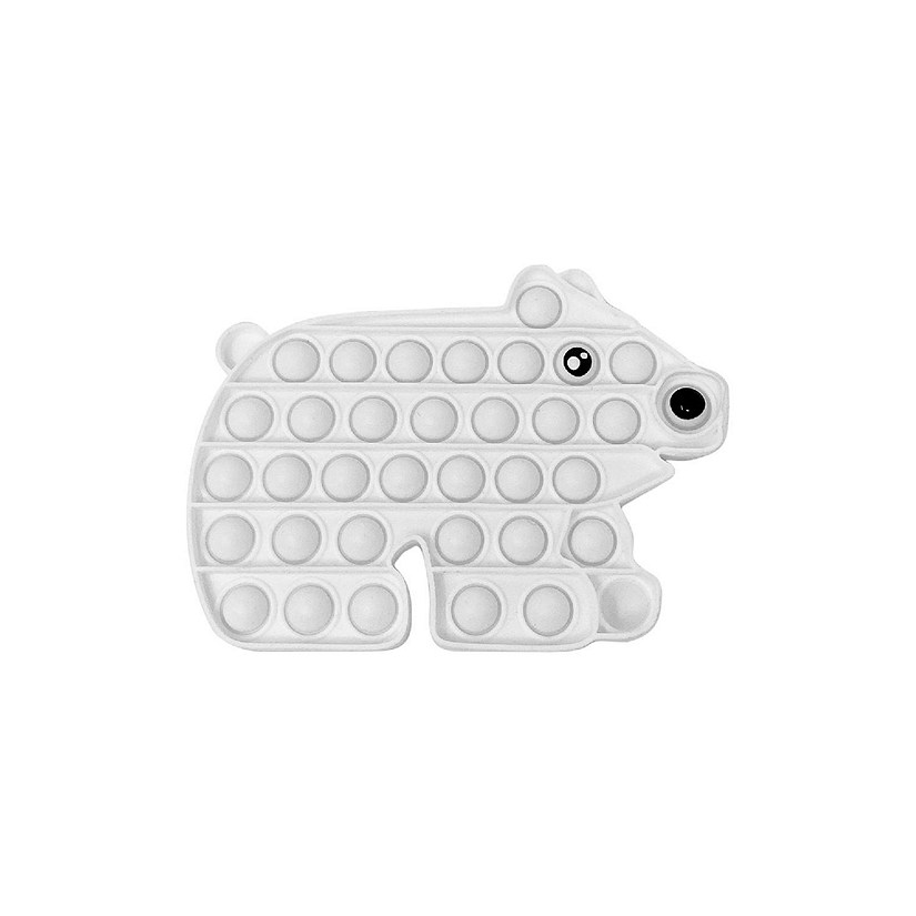 Silicone Fidget Toy: Polar Bear Image