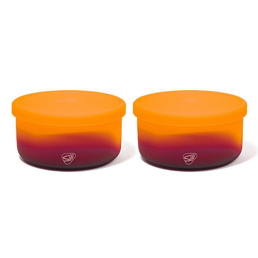 Silipint: Silicone 30Oz Lidded Bowls: 2 Pack Sun Storm Image