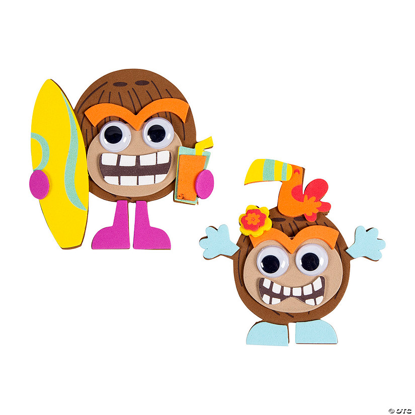 Silly Coconut Craft Kit Makes 12