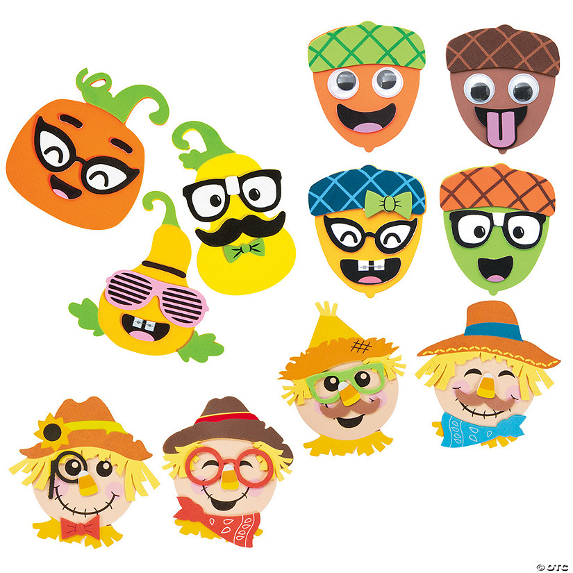 Silly Fall Magnet Craft Assortment Kit - Makes 36 Image